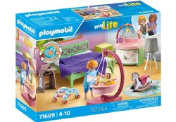 PLAYMOBIL MY LIFE - CHAMBRE DE PARENTS AVEC BERCEAU SUSPENDU #71609 (0625)